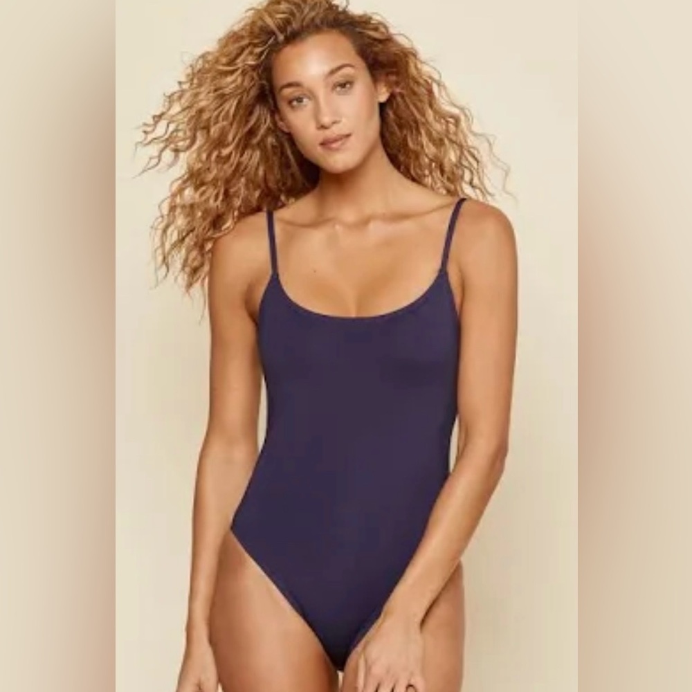 Andie Swim the Amalfi One Piece in Navy S NWT